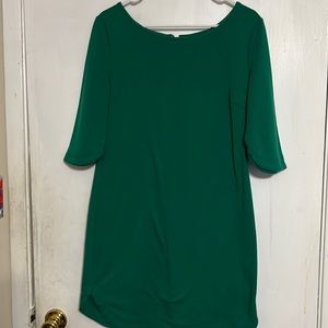 A green church dress or a dress to wear to someone’s wedding !